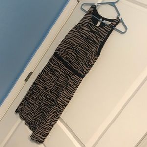 Tan & Black LOFT Dress - Size M
